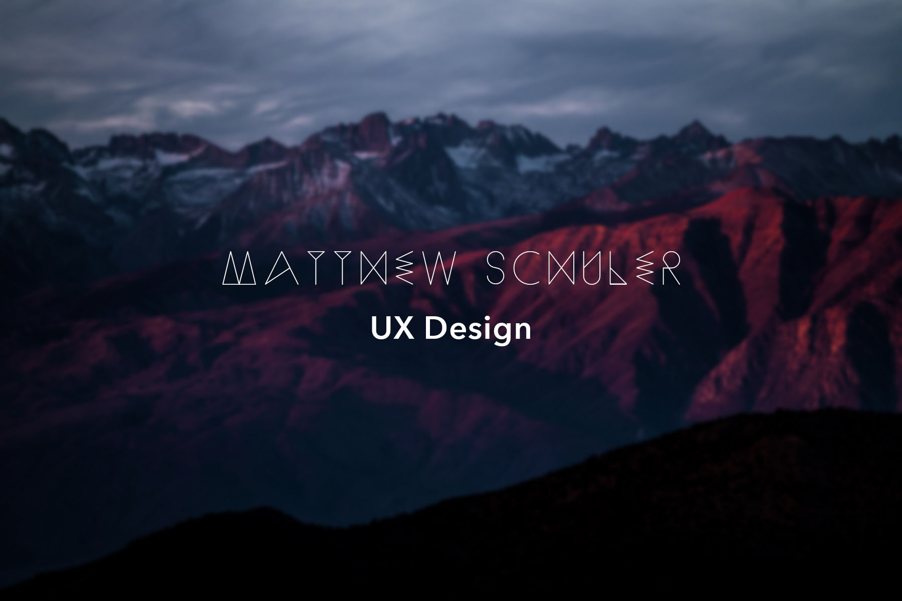 Portfolio – Matthew Schuler